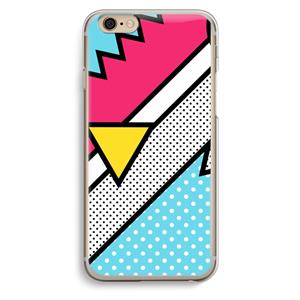 CaseCompany Pop Art #3: iPhone 6 / 6S Transparant Hoesje