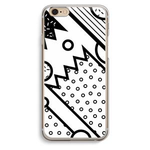 CaseCompany Pop Art #4: iPhone 6 / 6S Transparant Hoesje