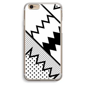 CaseCompany Pop Art #5: iPhone 6 / 6S Transparant Hoesje