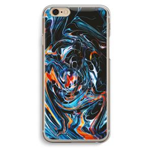 CaseCompany Black Unicorn: iPhone 6 / 6S Transparant Hoesje
