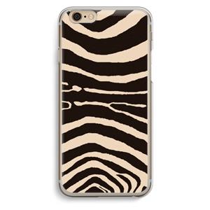 CaseCompany Arizona Zebra: iPhone 6 / 6S Transparant Hoesje