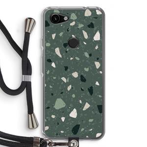 CaseCompany Terrazzo N°19: Pixel 3a Transparant Hoesje met koord