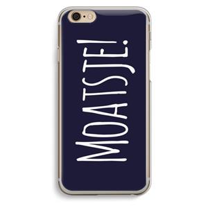 CaseCompany Moatsje!: iPhone 6 / 6S Transparant Hoesje