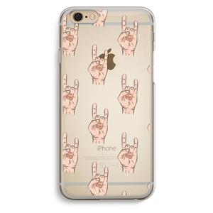 CaseCompany Rock: iPhone 6 / 6S Transparant Hoesje