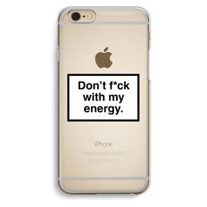 CaseCompany My energy: iPhone 6 / 6S Transparant Hoesje