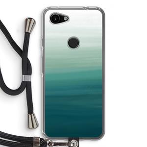 CaseCompany Ocean: Pixel 3a Transparant Hoesje met koord