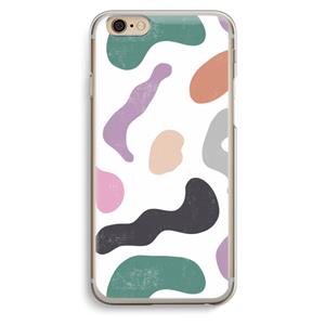 CaseCompany Memphis Shapes: iPhone 6 / 6S Transparant Hoesje