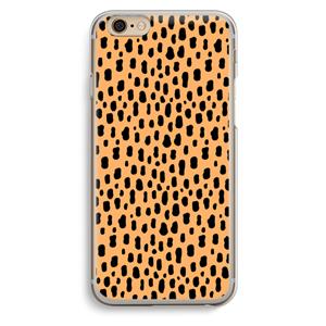 CaseCompany Panter: iPhone 6 / 6S Transparant Hoesje