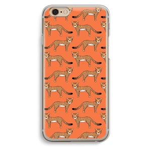 CaseCompany Cheetah: iPhone 6 / 6S Transparant Hoesje