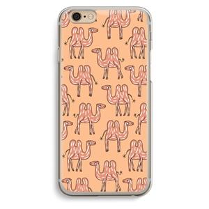 CaseCompany Kameel: iPhone 6 / 6S Transparant Hoesje