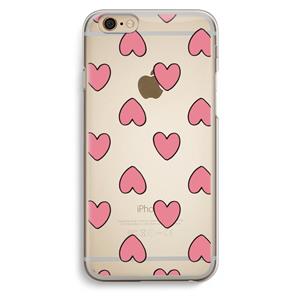 CaseCompany Ondersteboven verliefd: iPhone 6 / 6S Transparant Hoesje