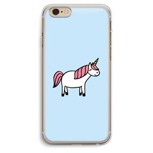 CaseCompany Eenhoorn: iPhone 6 Plus / 6S Plus Transparant Hoesje