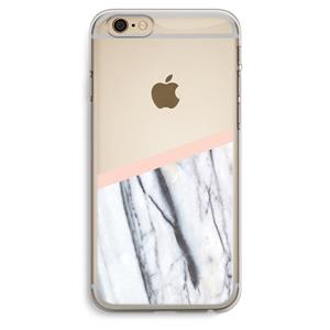 CaseCompany A touch of peach: iPhone 6 Plus / 6S Plus Transparant Hoesje
