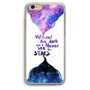 CaseCompany Stars quote: iPhone 6 Plus / 6S Plus Transparant Hoesje