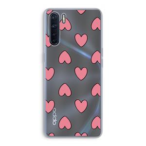 CaseCompany Ondersteboven verliefd: Oppo A91 Transparant Hoesje