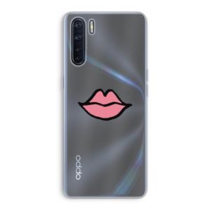 CaseCompany Kusje: Oppo A91 Transparant Hoesje