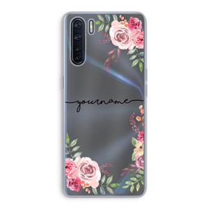 CaseCompany Rozen: Oppo A91 Transparant Hoesje