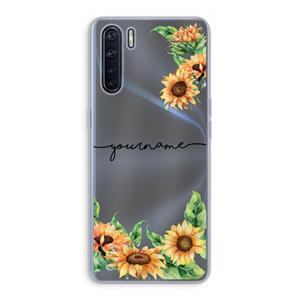 CaseCompany Zonnebloemen: Oppo A91 Transparant Hoesje