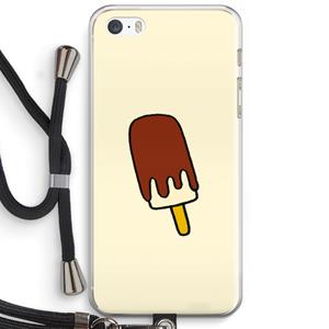 CaseCompany Frisco: iPhone 5 / 5S / SE Transparant Hoesje met koord