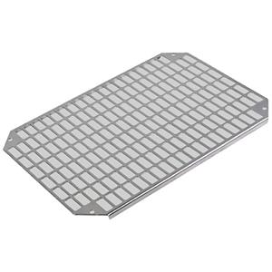 Fibox Mounting plate perforated (450x350x2mm-26x11mm) Galvanized steel Montageplatte gelocht Stahl V