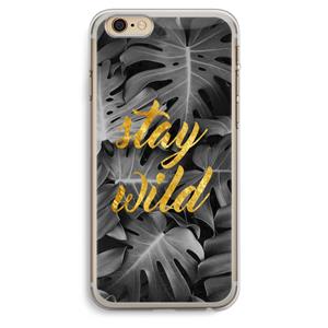 CaseCompany Stay wild: iPhone 6 Plus / 6S Plus Transparant Hoesje