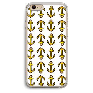 CaseCompany Musketon Anchor: iPhone 6 Plus / 6S Plus Transparant Hoesje