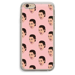 CaseCompany Ugly Cry Call: iPhone 6 Plus / 6S Plus Transparant Hoesje