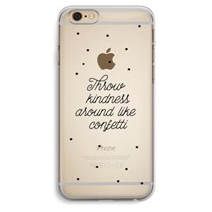 CaseCompany Confetti: iPhone 6 Plus / 6S Plus Transparant Hoesje