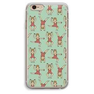 CaseCompany Gymboys: iPhone 6 Plus / 6S Plus Transparant Hoesje