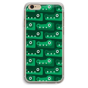CaseCompany Crocs: iPhone 6 Plus / 6S Plus Transparant Hoesje