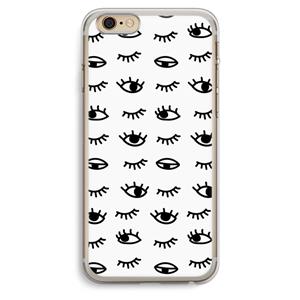 CaseCompany Eye pattern #2: iPhone 6 Plus / 6S Plus Transparant Hoesje