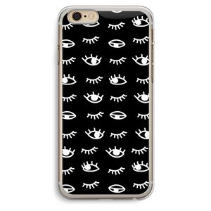 CaseCompany Eye pattern #3: iPhone 6 Plus / 6S Plus Transparant Hoesje