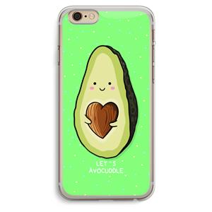 CaseCompany Avocuddle: iPhone 6 Plus / 6S Plus Transparant Hoesje