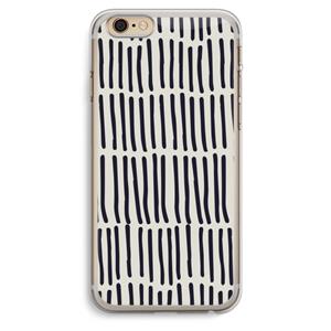 CaseCompany Moroccan stripes: iPhone 6 Plus / 6S Plus Transparant Hoesje