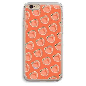 CaseCompany Just peachy: iPhone 6 Plus / 6S Plus Transparant Hoesje
