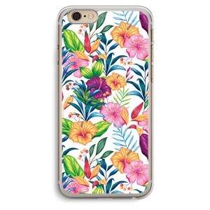 CaseCompany Tropisch 2: iPhone 6 Plus / 6S Plus Transparant Hoesje