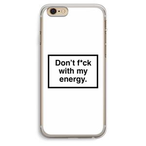 CaseCompany My energy: iPhone 6 Plus / 6S Plus Transparant Hoesje