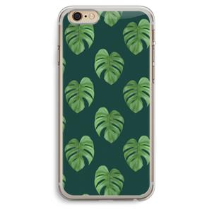 CaseCompany Monstera leaves: iPhone 6 Plus / 6S Plus Transparant Hoesje