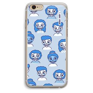 CaseCompany Gezichtjes: iPhone 6 Plus / 6S Plus Transparant Hoesje