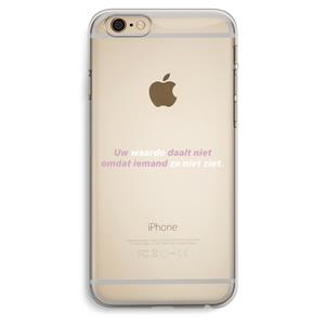 CaseCompany uw waarde daalt niet: iPhone 6 Plus / 6S Plus Transparant Hoesje