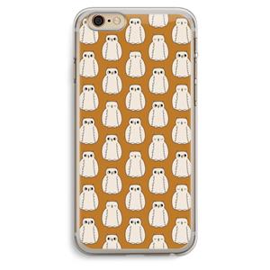 CaseCompany Uilen: iPhone 6 Plus / 6S Plus Transparant Hoesje