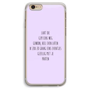 CaseCompany GSM: iPhone 6 Plus / 6S Plus Transparant Hoesje