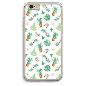 CaseCompany Ananas bladeren: iPhone 6 Plus / 6S Plus Transparant Hoesje