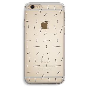 CaseCompany Hipster stripes: iPhone 6 Plus / 6S Plus Transparant Hoesje