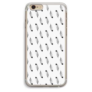 CaseCompany Pluimen: iPhone 6 Plus / 6S Plus Transparant Hoesje