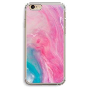 CaseCompany Roze explosie: iPhone 6 Plus / 6S Plus Transparant Hoesje
