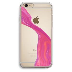 CaseCompany Paarse stroom: iPhone 6 Plus / 6S Plus Transparant Hoesje