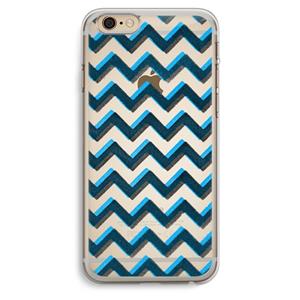 CaseCompany Onderbroken lijn: iPhone 6 Plus / 6S Plus Transparant Hoesje