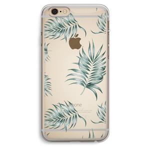 CaseCompany Simple leaves: iPhone 6 Plus / 6S Plus Transparant Hoesje