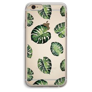 CaseCompany Tropische bladeren: iPhone 6 Plus / 6S Plus Transparant Hoesje